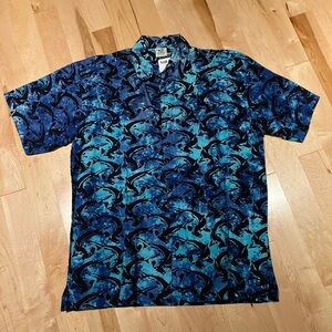 Rum and Reggae Shark Print Shirt